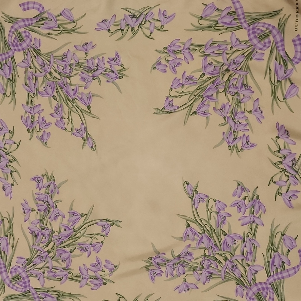 Burberry Silk Floral Square Scarf - Picture 7 of 13